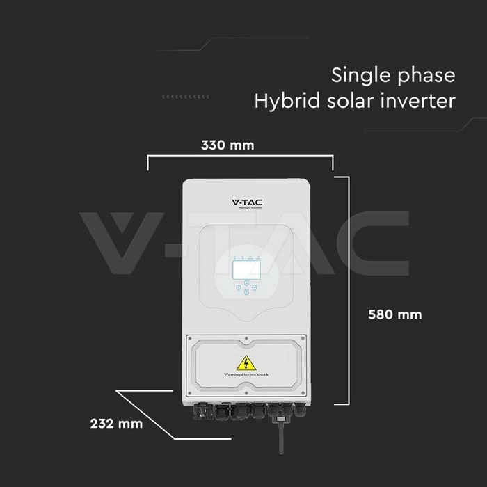 Solar Inverters: 5kW Single Phase Hybrid Solar Inverter