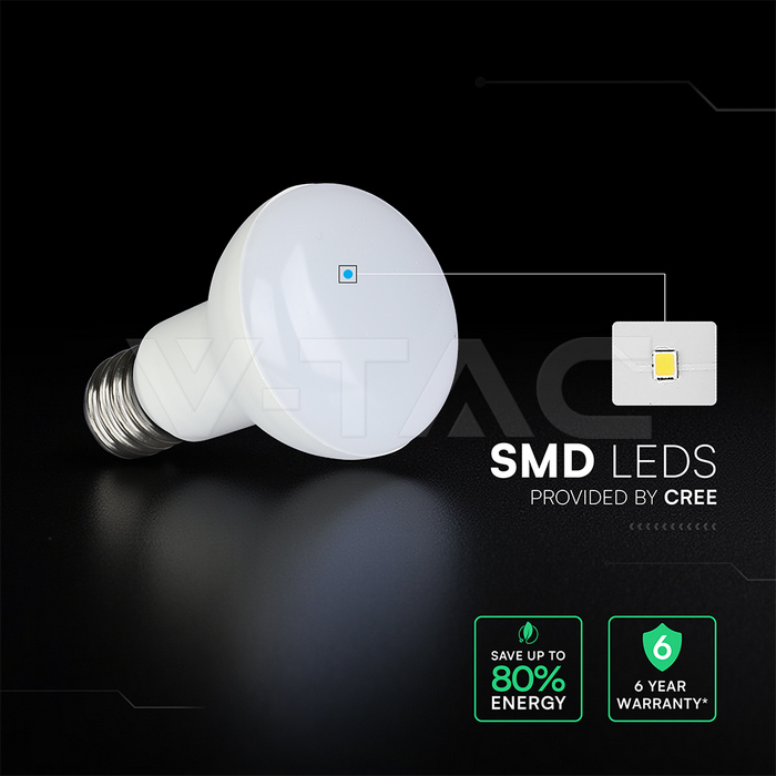 LED Bulbs: 8.5W LED Bulb E27 R63 CREE CHIP 6500K