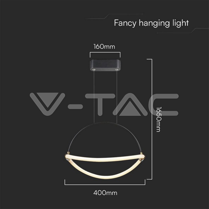 Pendants: 12W LED Handing Pendant Light WIth 1.5m Wire 400mm 3000K ...