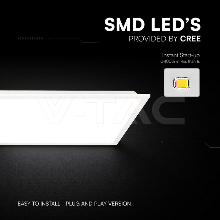 LED Panels: LED Panel 40W CREE CHIP 1200x300mm Backlit 120Lm/W 4000K ...