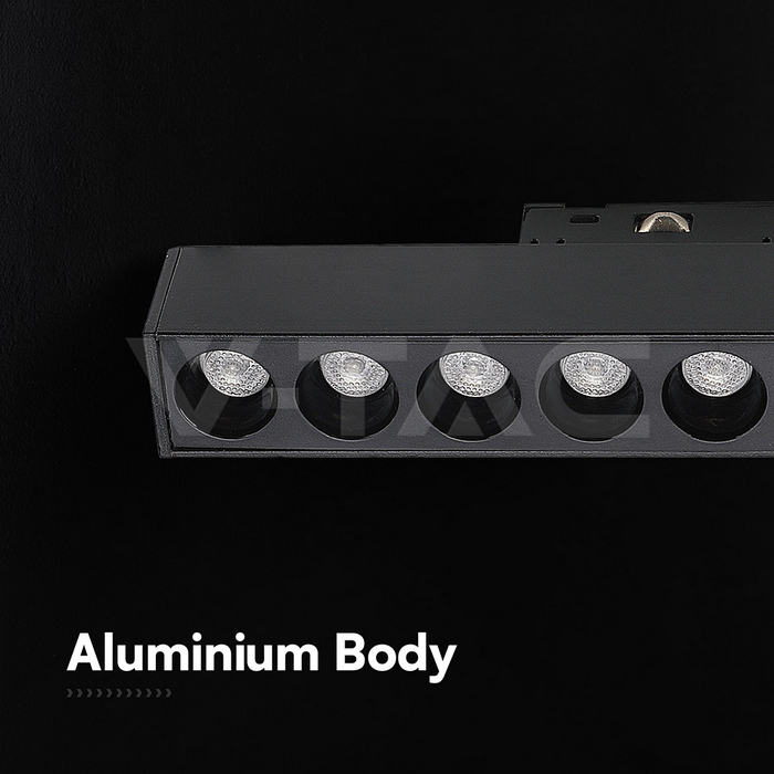 New Products: 10W 48V Magnetic Linear Spot Light Aluminum 6400K Black Body