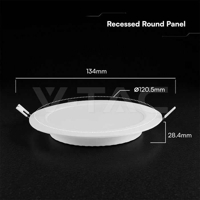 LED Mini Panels: 6W LED CREE CHIP Backlit Recessed Panel 3in1 Round