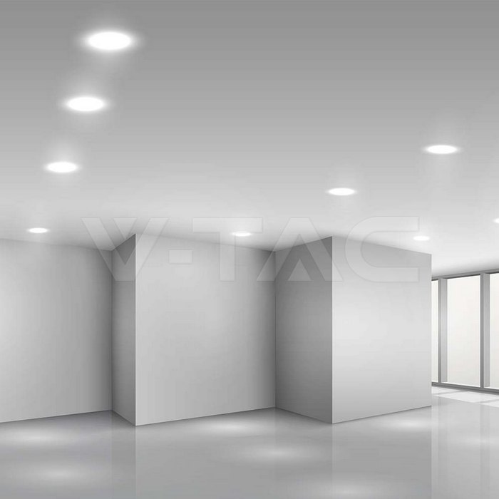 LED Mini Panels: 6W LED CREE CHIP Backlit Recessed Panel 3in1 Round