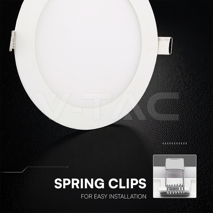 LED Mini Panels: 6W LED CREE CHIP Backlit Recessed Panel 3in1 Round