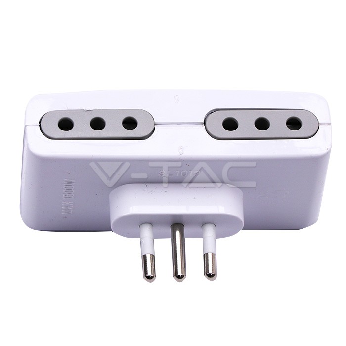 Adapter vtičnica 10A 4 vtičnice 10A max:1500W